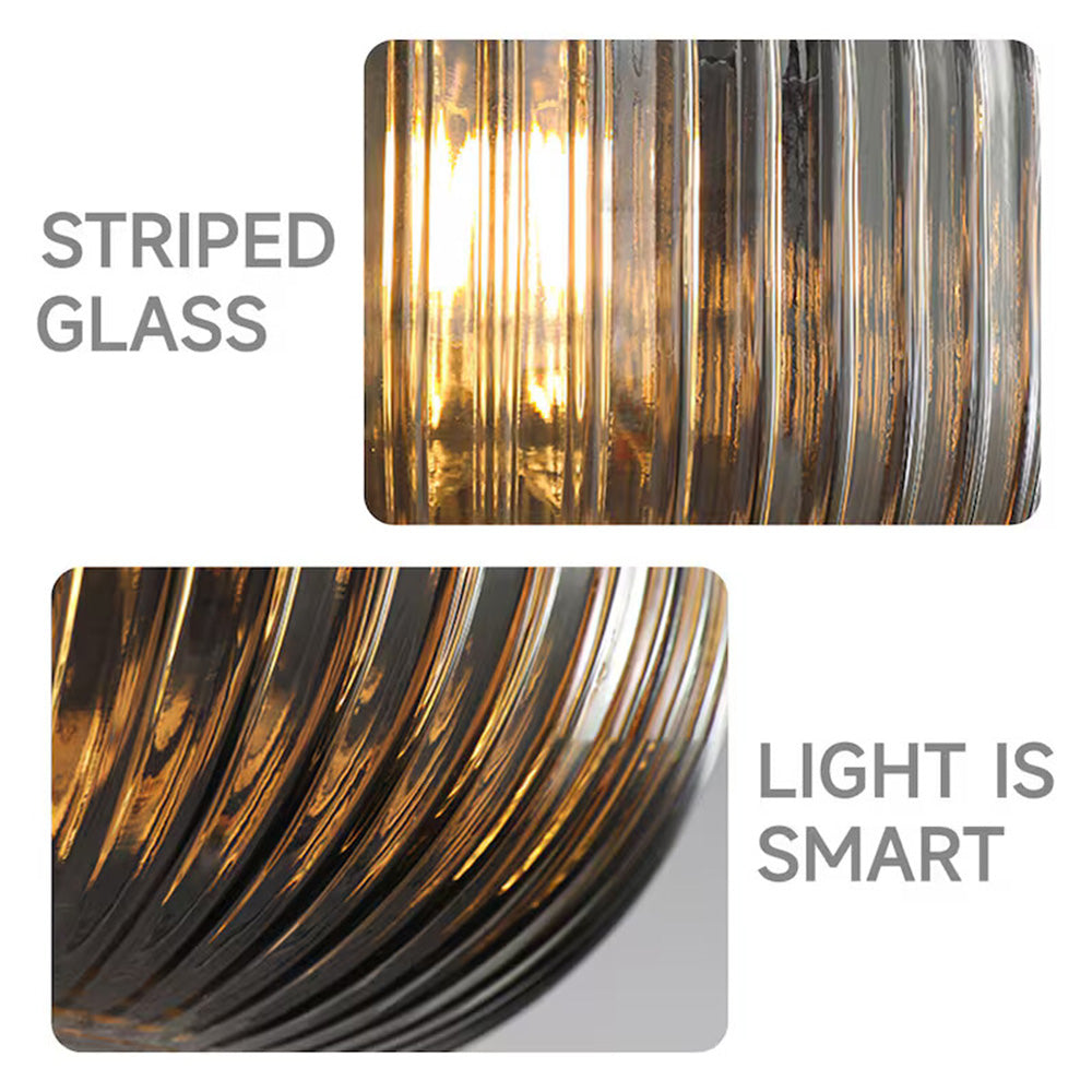 Black Copper Glass Ceiling Pendant Light