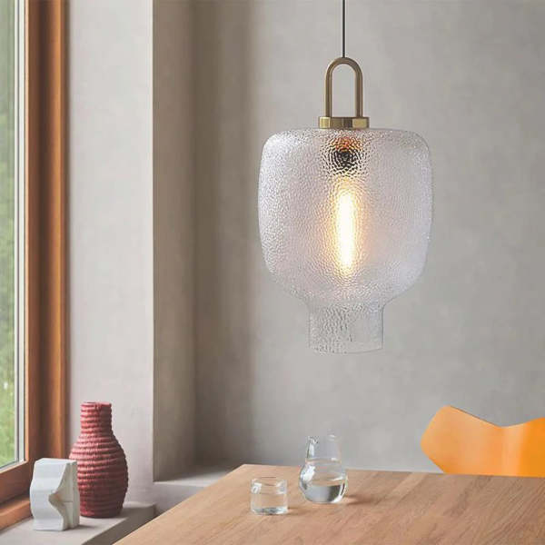 Homdiy Modern Pendant Light Frosted Glass Simple Kitchen Pendant Lamp ...