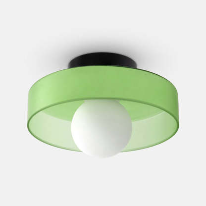 Glass Round LED Flush Mount Ceiling Light