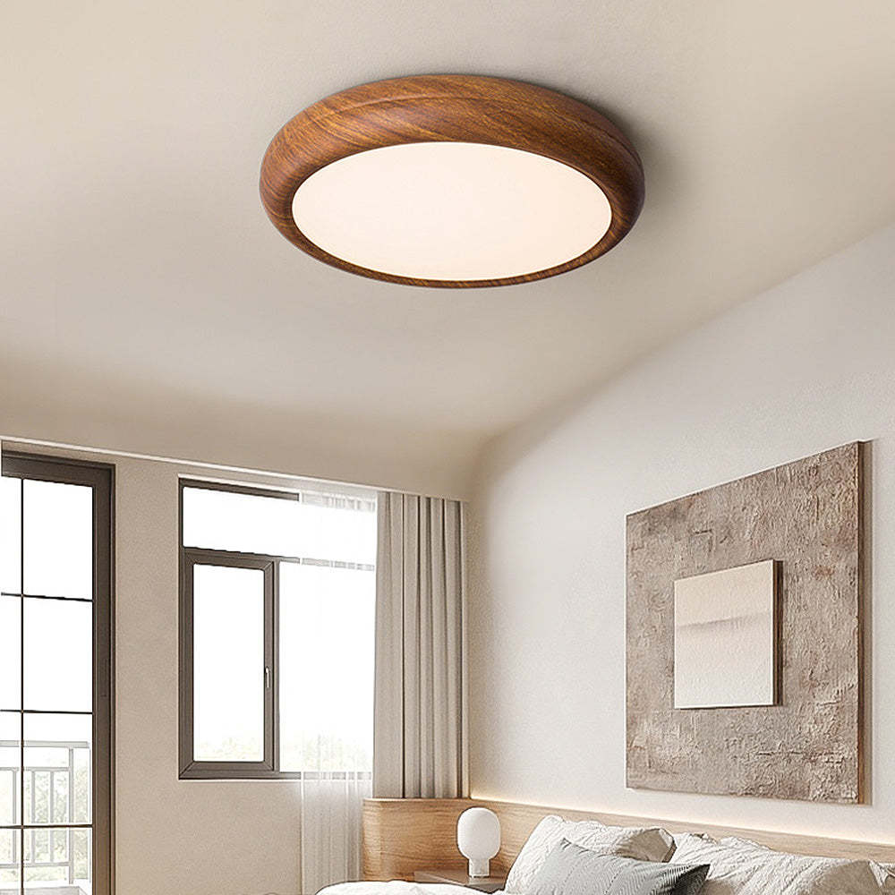 Wabi-Sabi Wind Round LED Ceiling Lights For Living Room