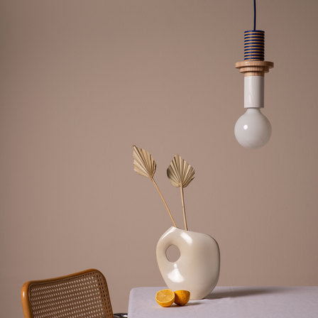 Design Colored Wood Blocks Pendant Light -Homdiy