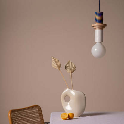 Design Colored Wood Blocks Pendant Light -Homdiy