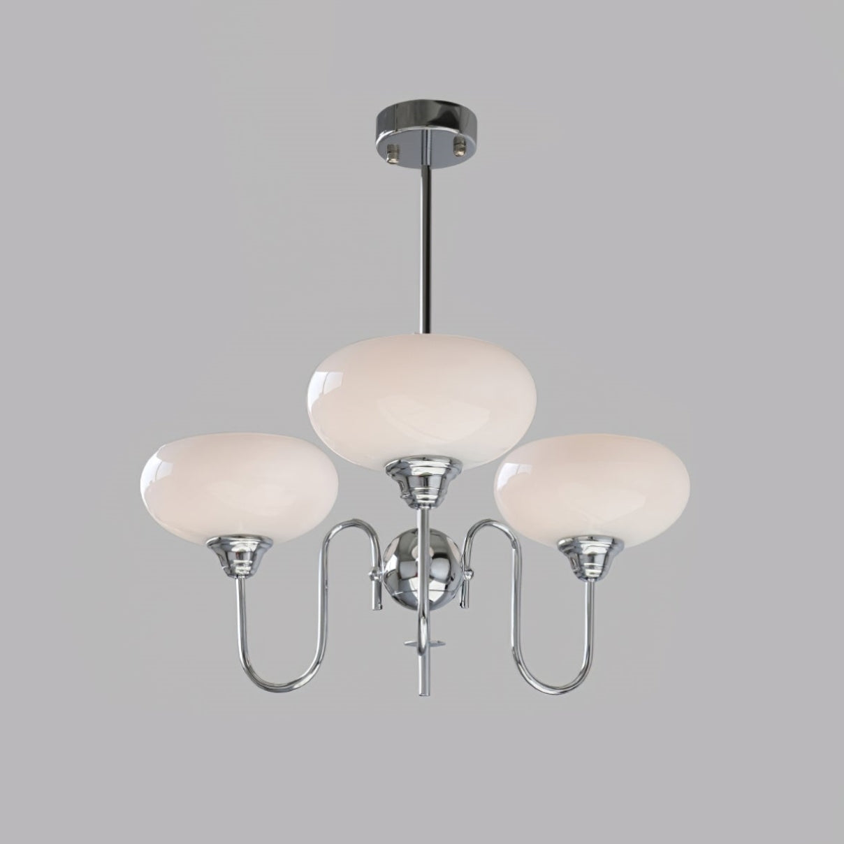 Bubble Creamy Persimmon Glass Chandelier -Homdiy