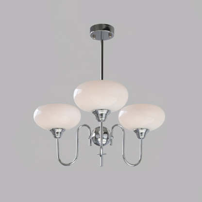Bubble Creamy Persimmon Glass Chandelier -Homdiy