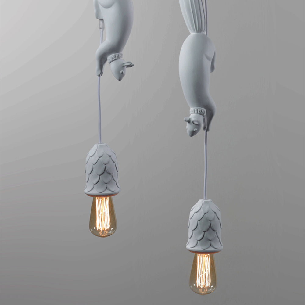 Creative Squirrel Resin Ceiling Pendant Light