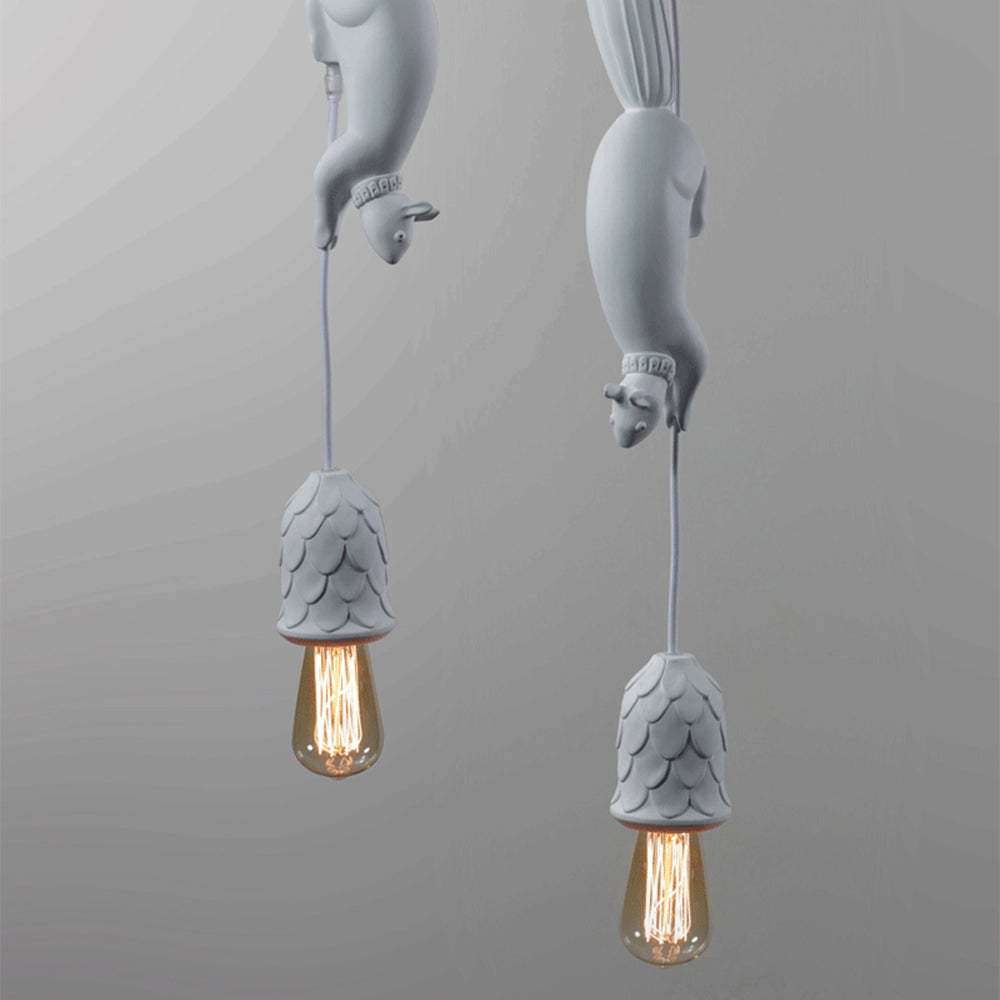 Creative Squirrel Resin Ceiling Pendant Light