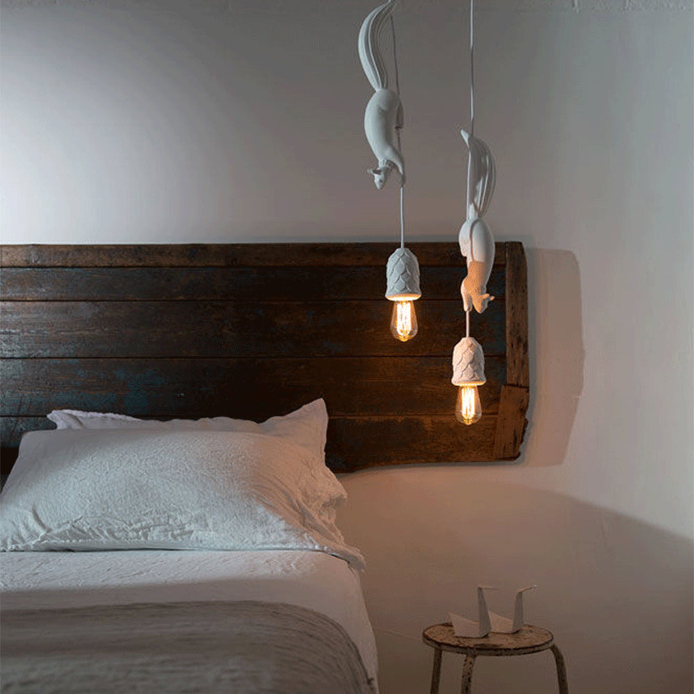 Creative Squirrel Resin Ceiling Pendant Light