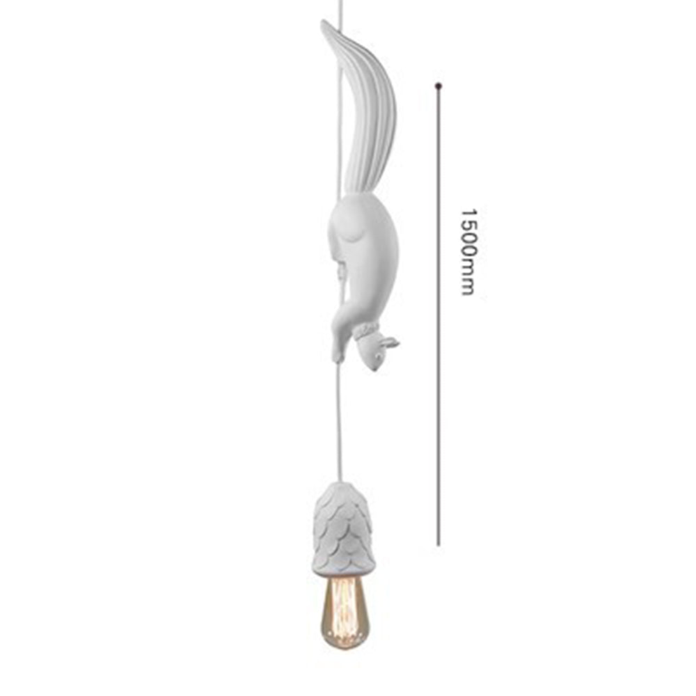 Creative Squirrel Resin Ceiling Pendant Light