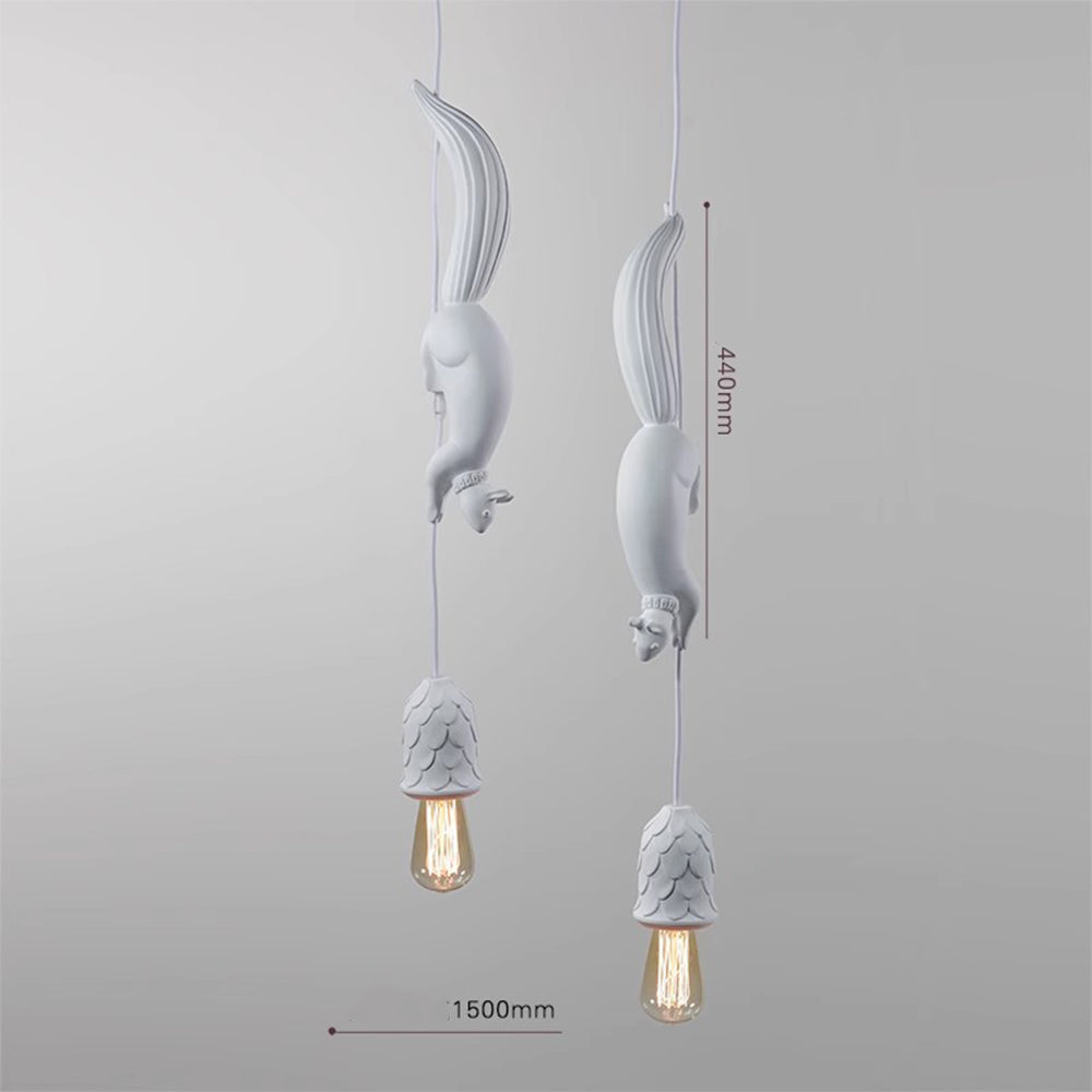 Creative Squirrel Resin Ceiling Pendant Light