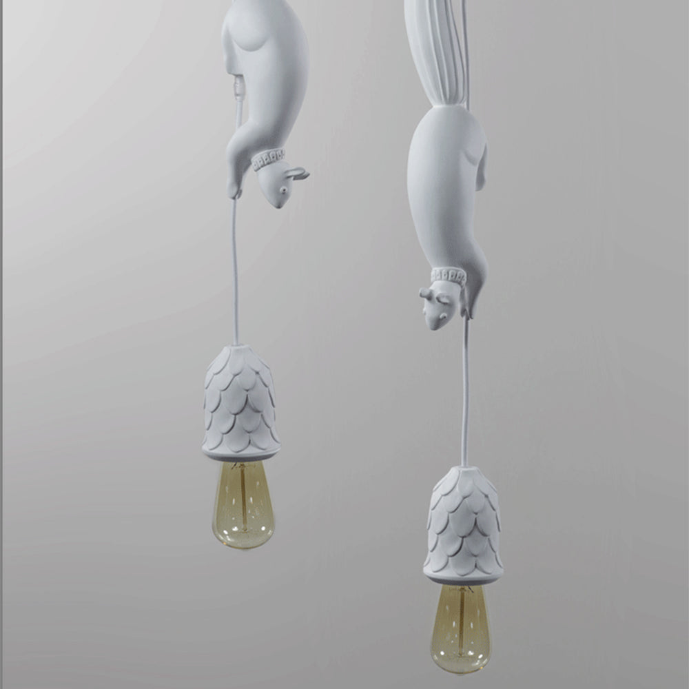 Creative Squirrel Resin Ceiling Pendant Light
