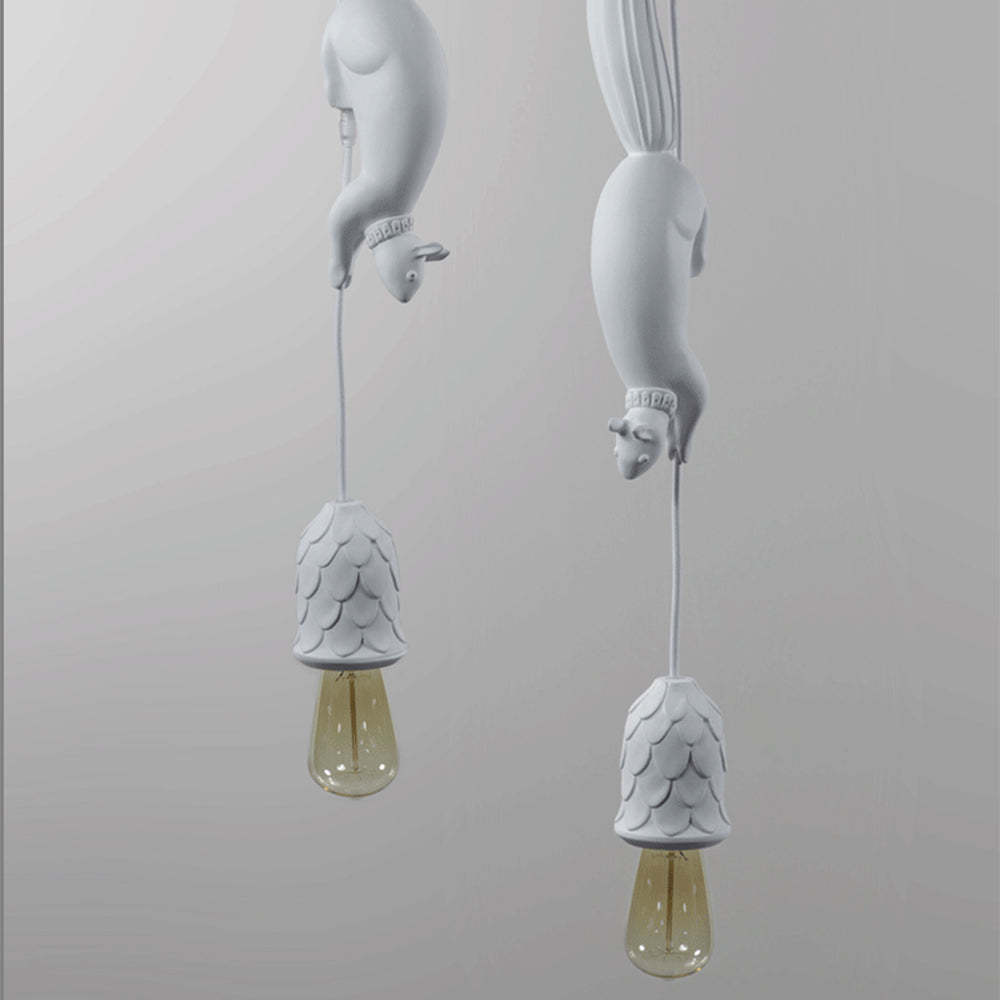 Creative Squirrel Resin Ceiling Pendant Light