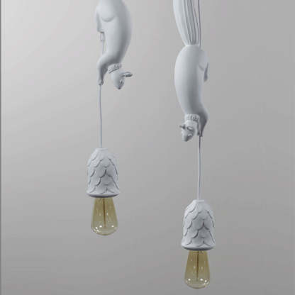 Creative Squirrel Resin Ceiling Pendant Light