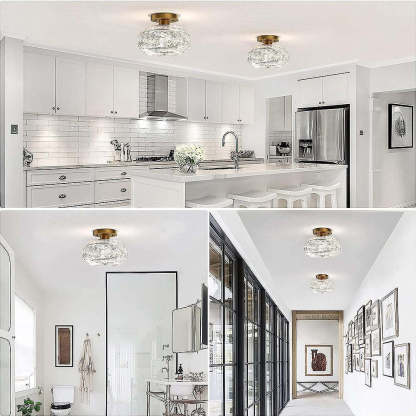 Luxury Metal Glass Round Ceiling Light