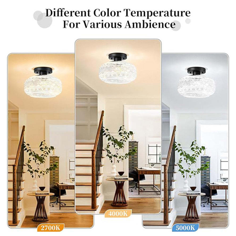 Luxury Metal Glass Round Ceiling Light