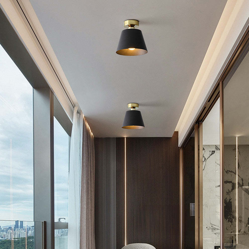 Nordic Simple Iron Shade Ceiling Light -Lampsmodern