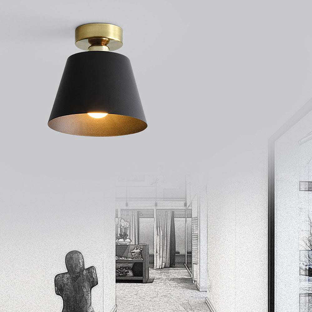 Nordic Simple Iron Shade Ceiling Light -Lampsmodern