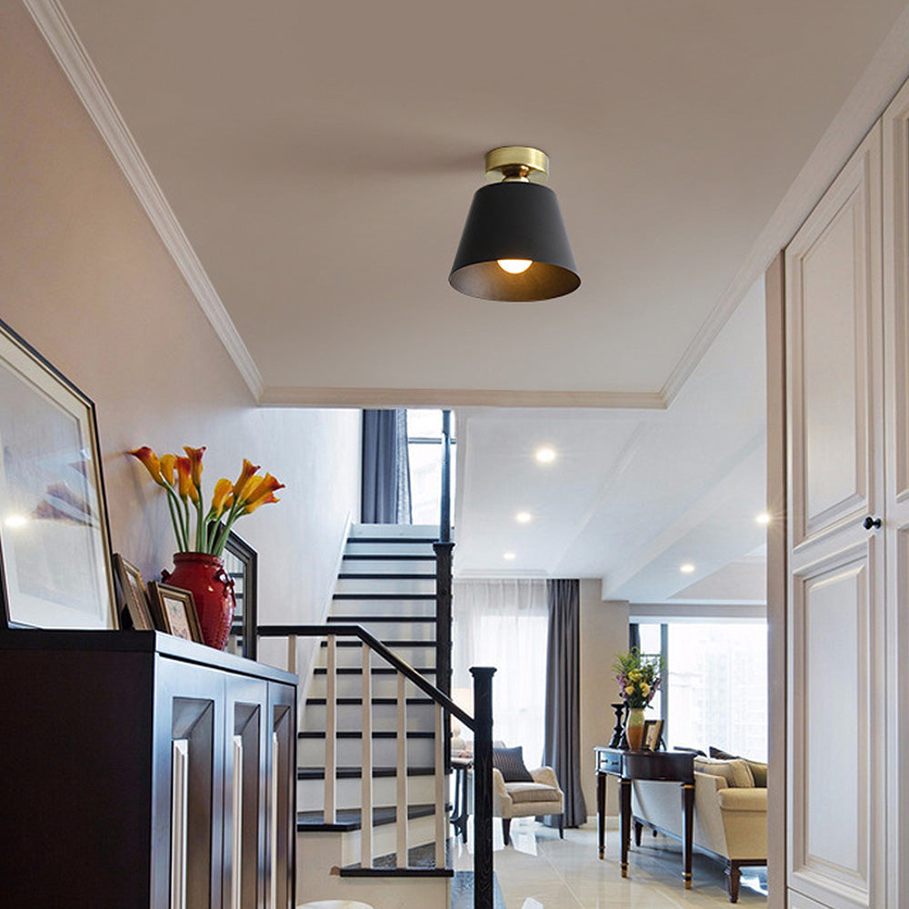 Nordic Simple Iron Shade Ceiling Light -Lampsmodern