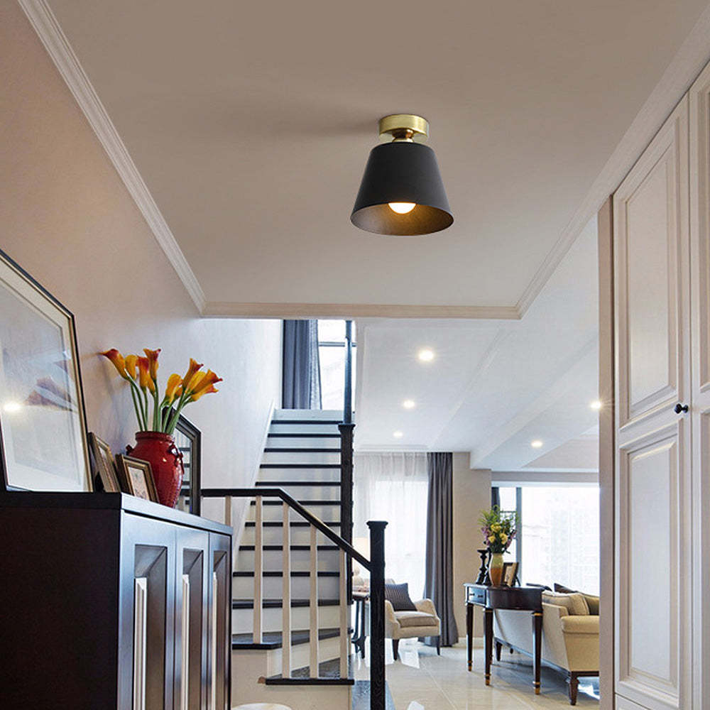 Nordic Simple Iron Shade Ceiling Light -Lampsmodern