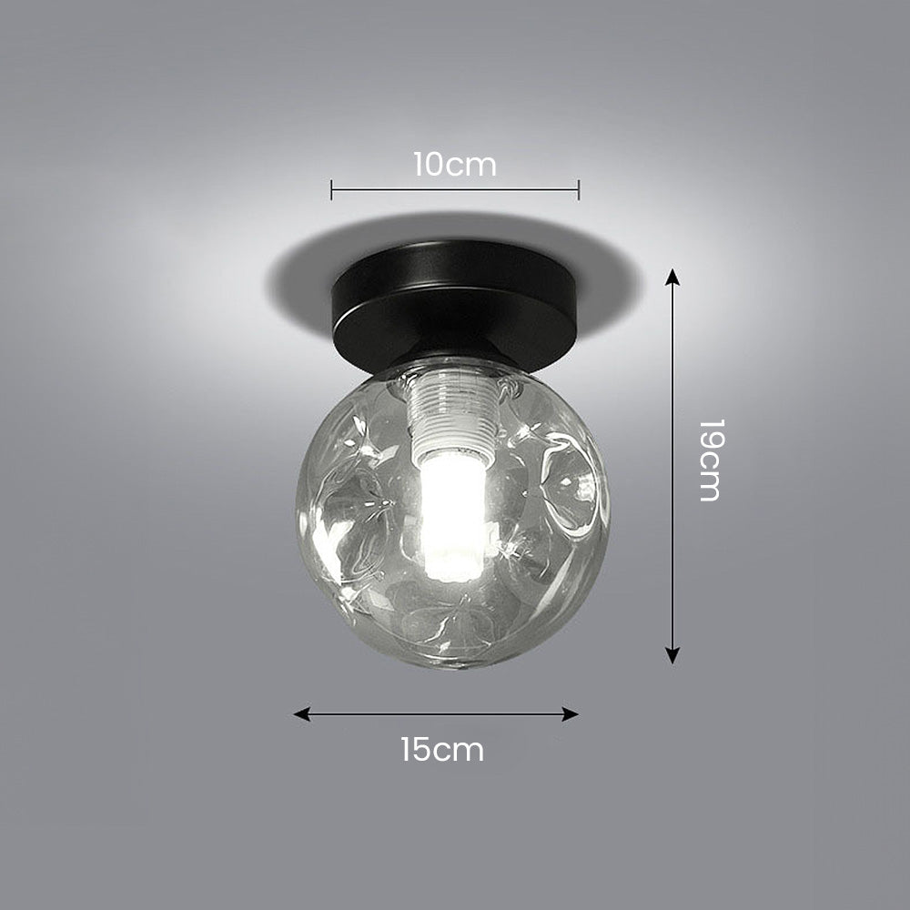 Scandinavian Glass Ball Ceiling Light -Lampsmodern