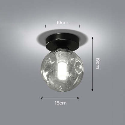 Scandinavian Glass Ball Ceiling Light -Lampsmodern