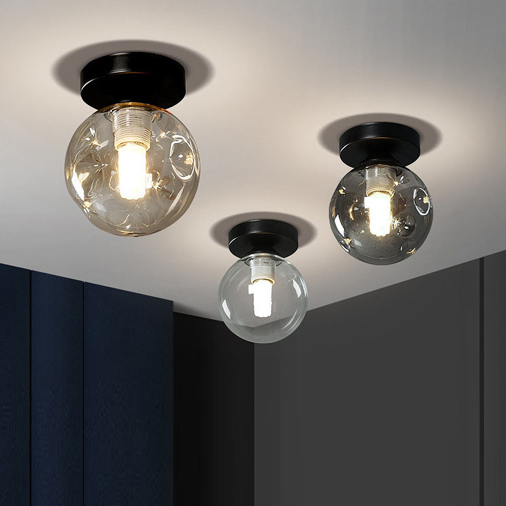 Scandinavian Glass Ball Ceiling Light -Lampsmodern