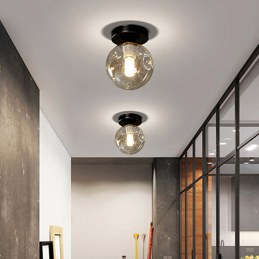 Scandinavian Glass Ball Ceiling Light -Lampsmodern