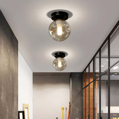 Scandinavian Glass Ball Ceiling Light -Lampsmodern