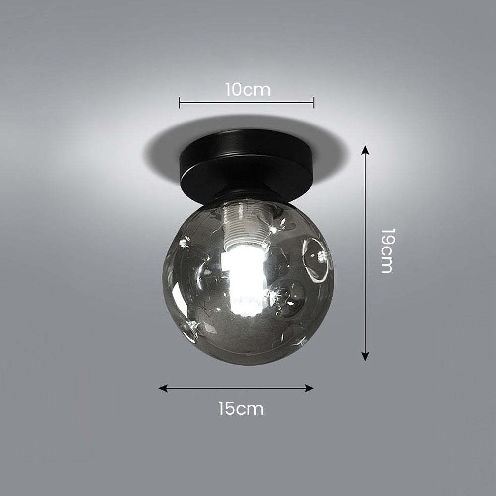 Scandinavian Glass Ball Ceiling Light -Lampsmodern