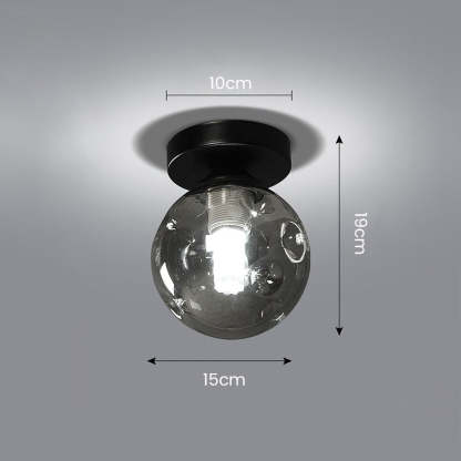 Scandinavian Glass Ball Ceiling Light -Lampsmodern