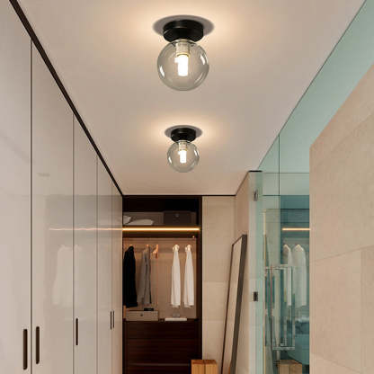 Scandinavian Glass Ball Ceiling Light -Lampsmodern