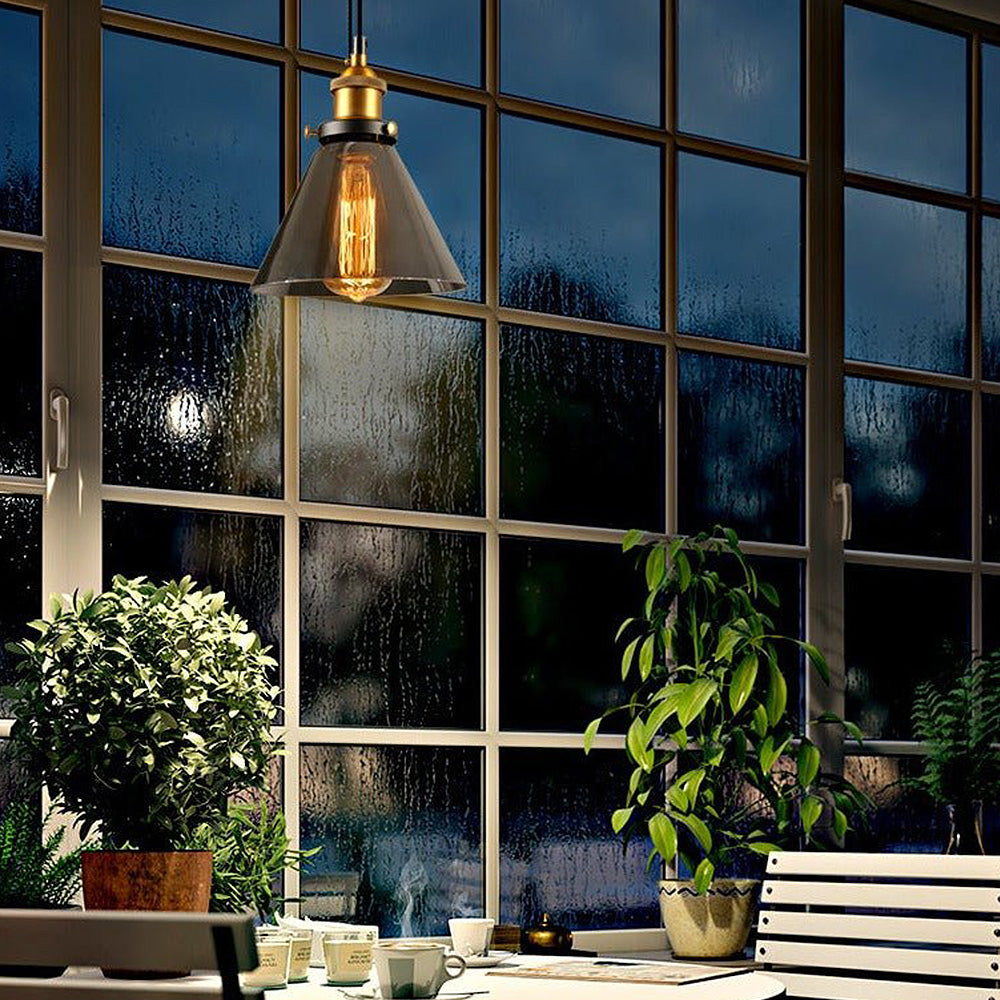 Nordic Simple Clear Glass Bedside Pendant Lighting