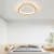 Homdiy Ceiling Light Nordic Simple Oval Black LED Ceiling Lights For Bedroom