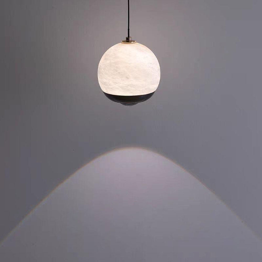 Nordic Marble Alabaster Globe Pendant Lamp -Homdiy