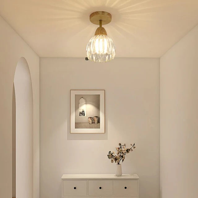 Semi Flush Mount Glass Ceiling Lights For Dining Room