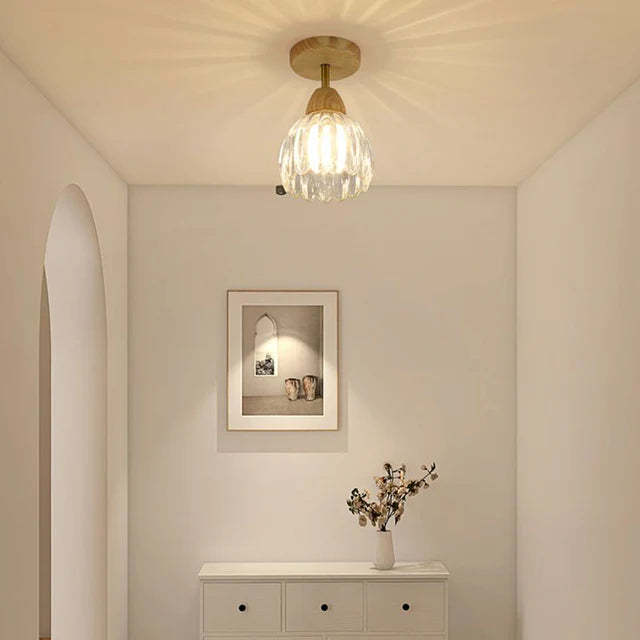 Semi Flush Mount Glass Ceiling Lights For Dining Room