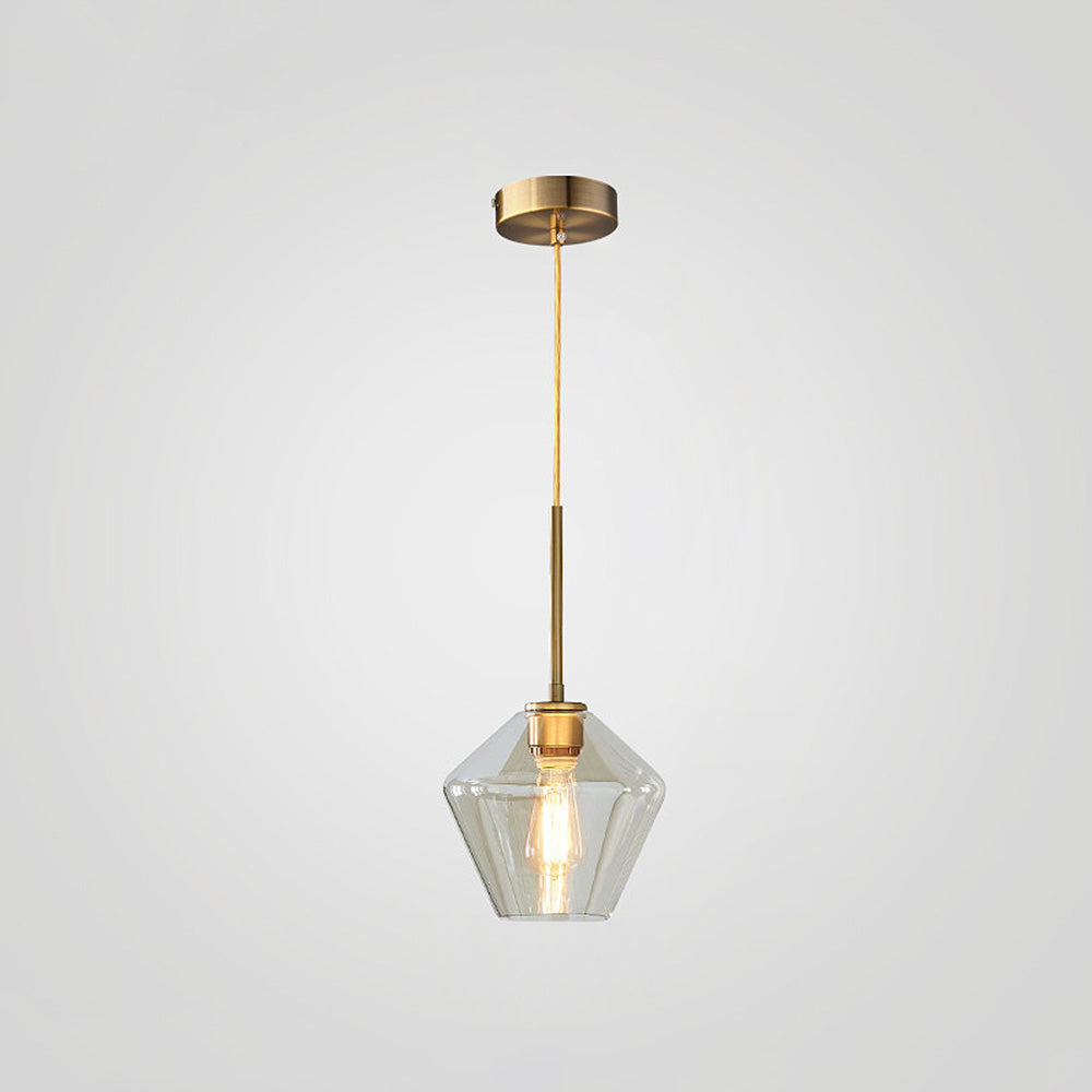 Art Deco Glass Kitchen Pendant Light