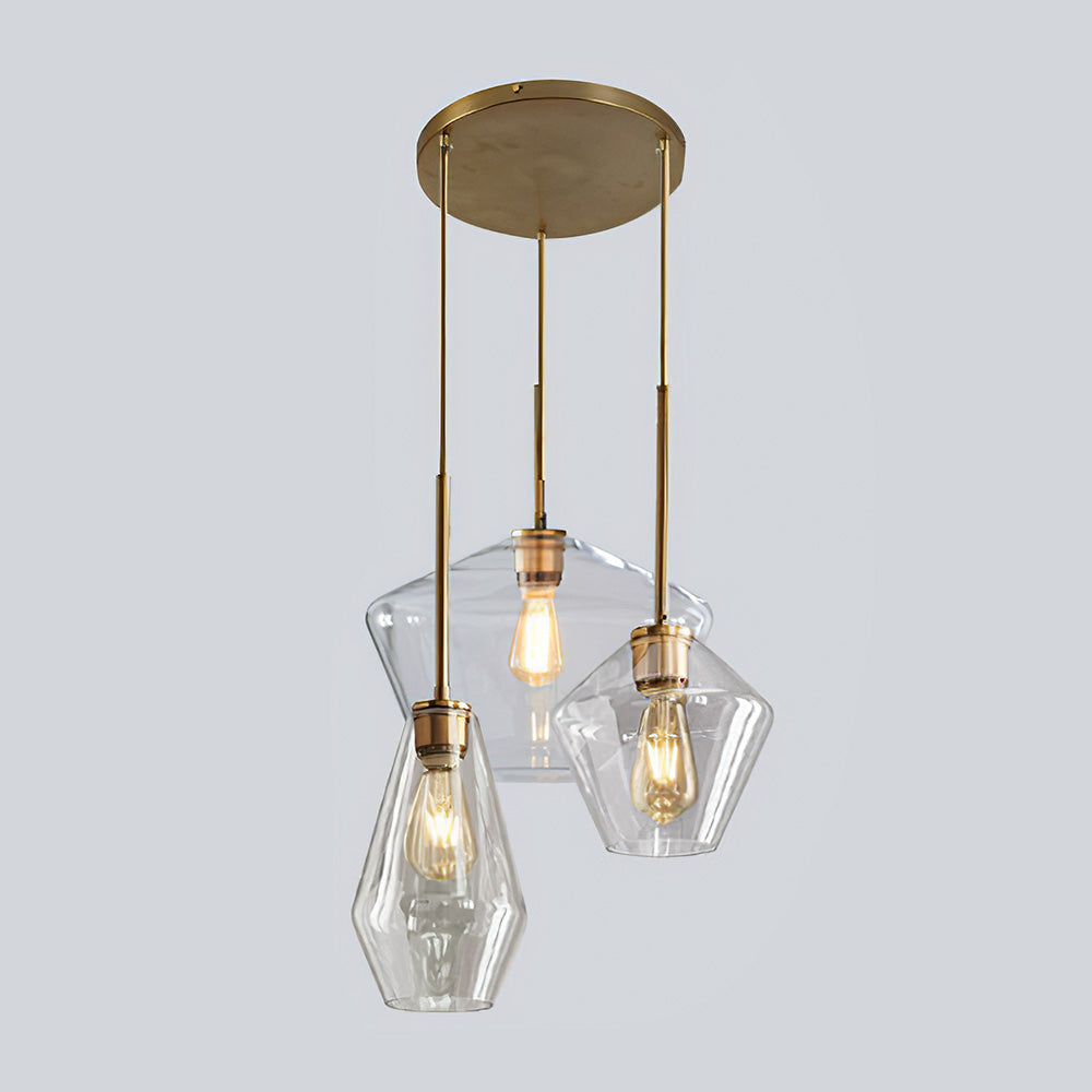 Art Deco Glass Kitchen Pendant Light