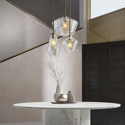 Art Deco Glass Kitchen Pendant Light