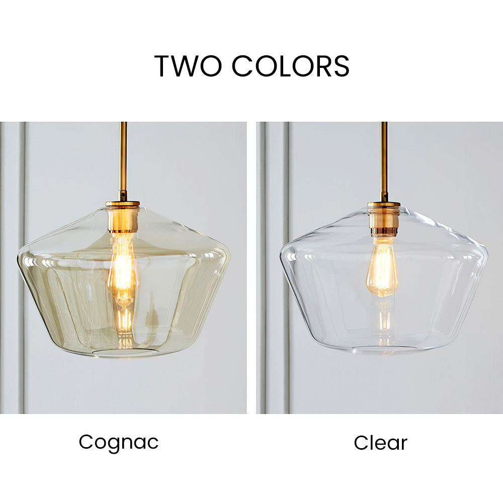 Art Deco Glass Kitchen Pendant Light