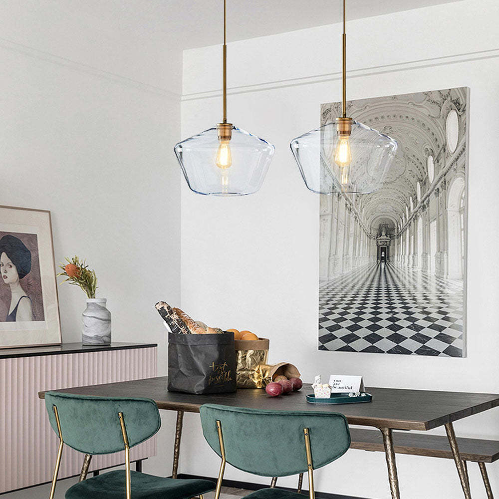 Art Deco Glass Kitchen Pendant Light