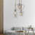 Art Deco Glass Kitchen Pendant Light