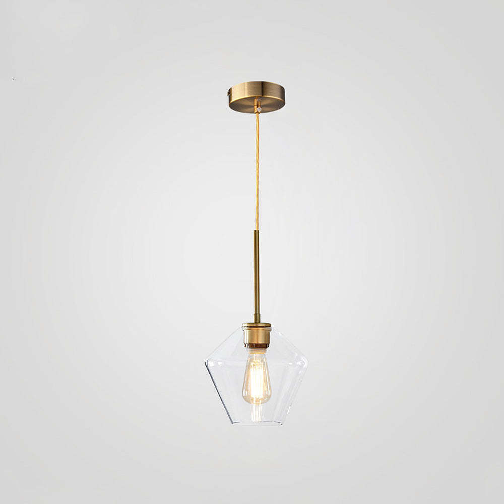 Art Deco Glass Kitchen Pendant Light