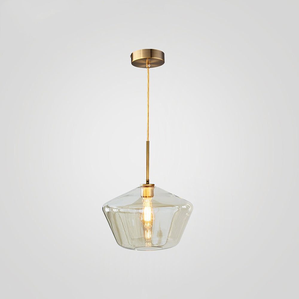 Art Deco Glass Kitchen Pendant Light