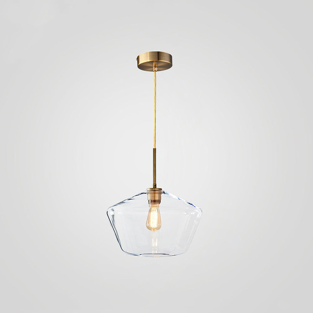 Art Deco Glass Kitchen Pendant Light
