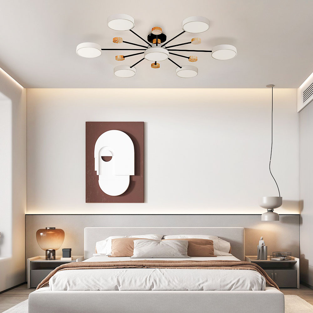 Modern LED Semi Flush Ceiling Lights For Bedroom