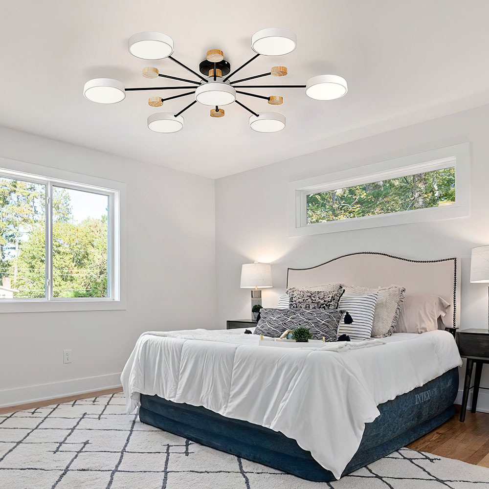 Modern LED Semi Flush Ceiling Lights For Bedroom