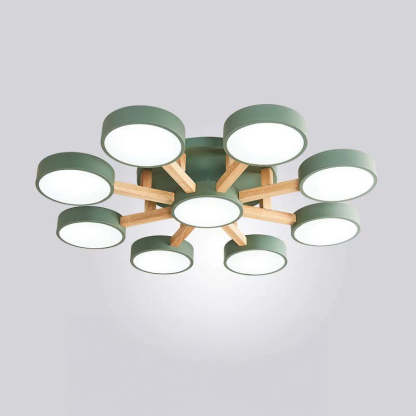 Simple LED Semi Flush Bedroom Ceiling Lighting