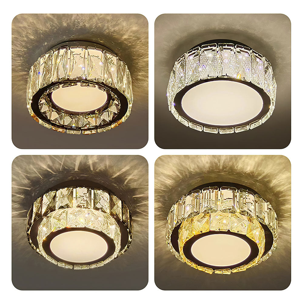 Luxury Crystal Hallway Flush Mount Ceiling Lights