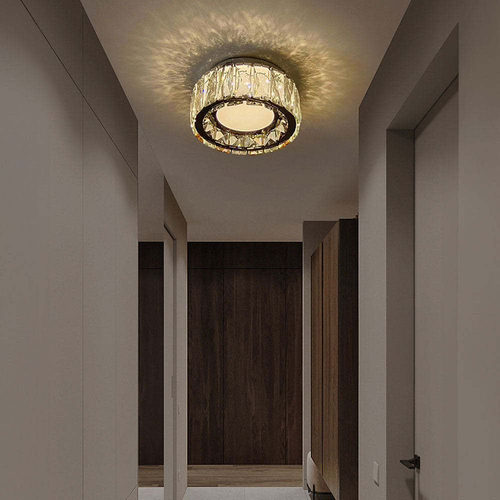 Lampsmodern Crystal Hallway Ceiling Lights Luxury Flush Mount Ceiling Lamps