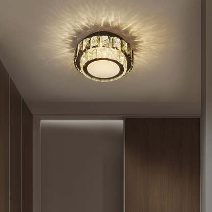 Luxury Crystal Hallway Flush Mount Ceiling LightsLuxury Crystal Hallway Flush Mount Ceiling Lights